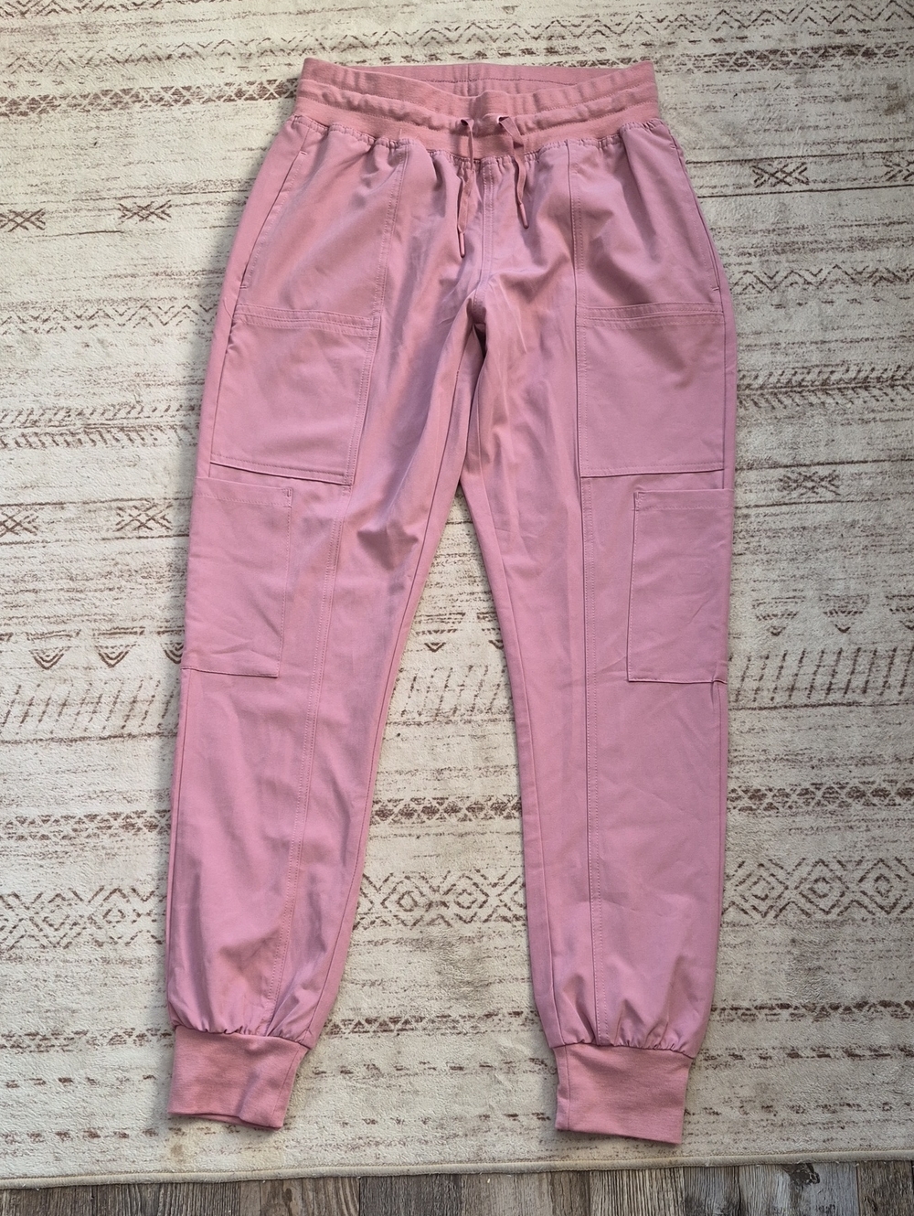 Women's Pink Cargo Jogger Pants - Brand Unspecified